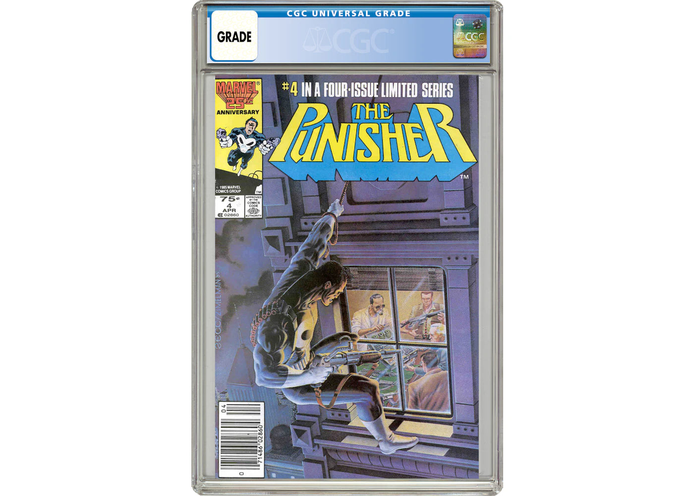 Marvel Punisher (1986 1st Series) #4 Comic Book CGC Graded