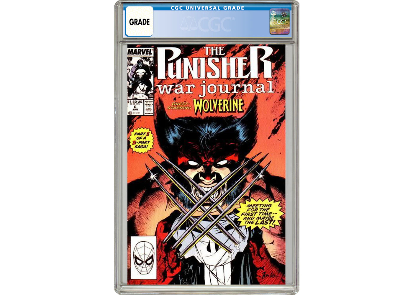 Marvel Punisher War Journal (1988 1st Series) #6 Comic Book CGC Graded