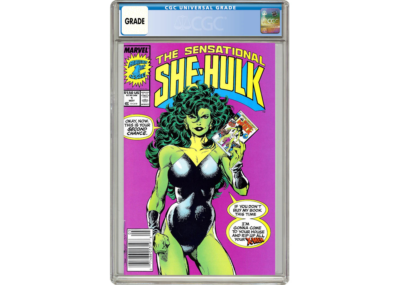 Marvel Sensational She-Hulk (1989) #1 Comic Book CGC Graded