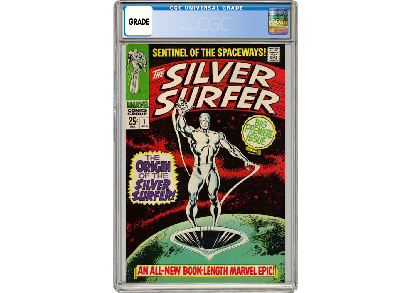 Marvel Silver Surfer #1 Comic Book CGC Graded