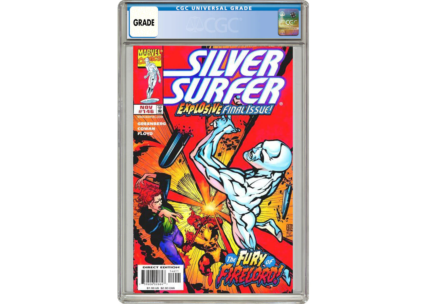 Marvel Silver Surfer (1987 2nd Series) #146 Comic Book CGC Graded