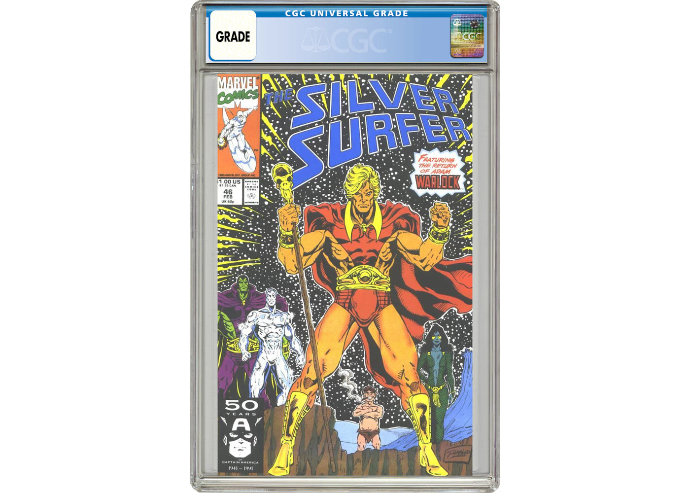 Marvel Silver Surfer (1987 2nd Series) #46 Comic Book CGC Graded