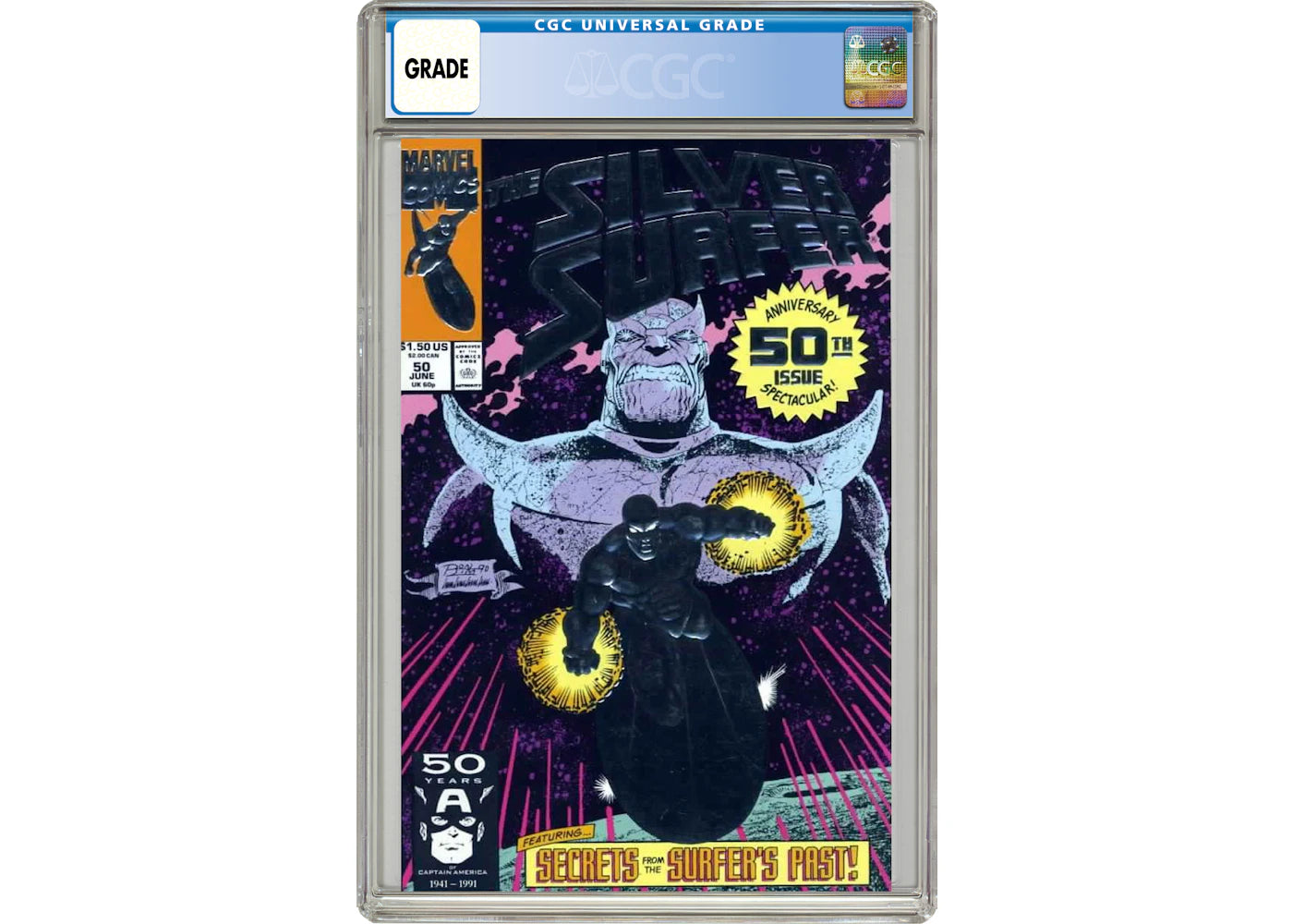 Marvel Silver Surfer (1987 2nd Series) #50A Comic Book CGC Graded