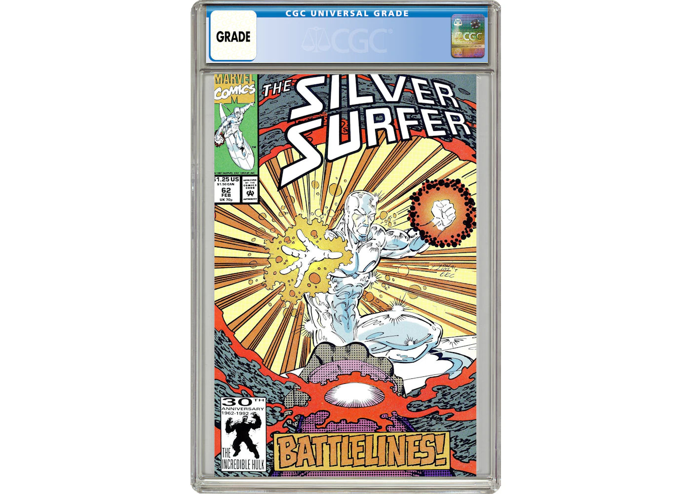 Marvel Silver Surfer (1987 2nd Series) #62 Comic Book CGC Graded