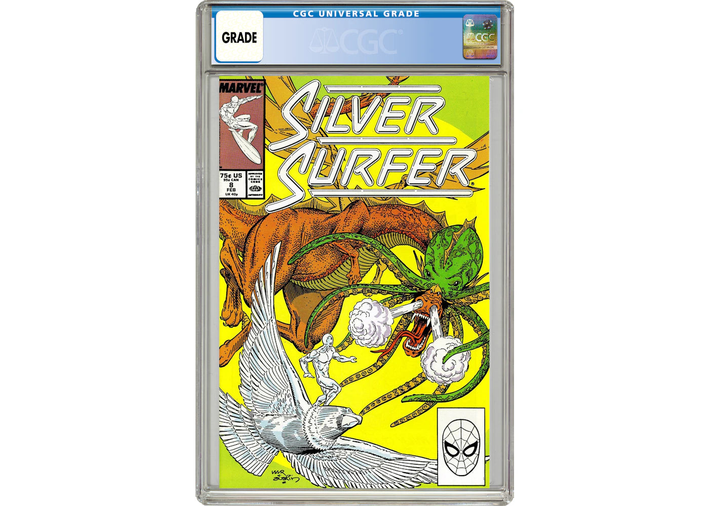 Marvel Silver Surfer (1987 2nd Series) #8 Comic Book CGC Graded