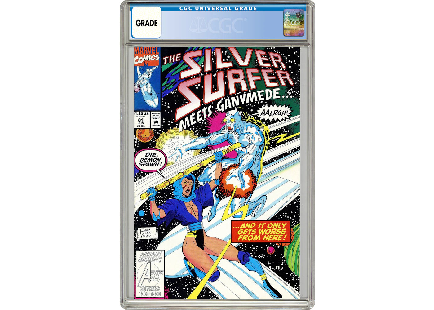Marvel Silver Surfer (1987 2nd Series) #81 Comic Book CGC Graded
