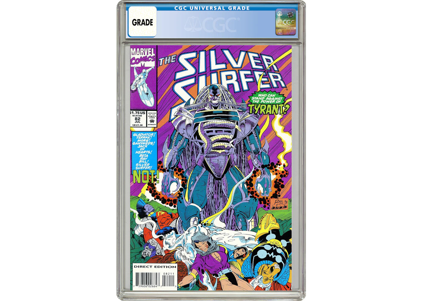 Marvel Silver Surfer (1987 2nd Series) #82 Comic Book CGC Graded