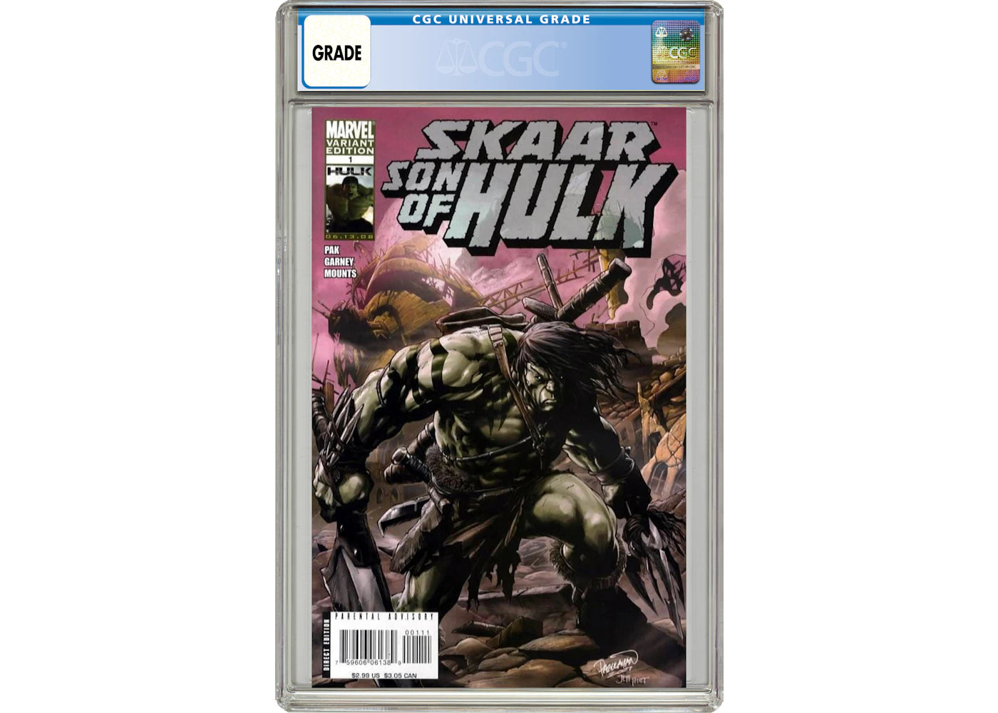 Marvel Skaar Son of Hulk (2008) #1B Comic Book CGC Graded