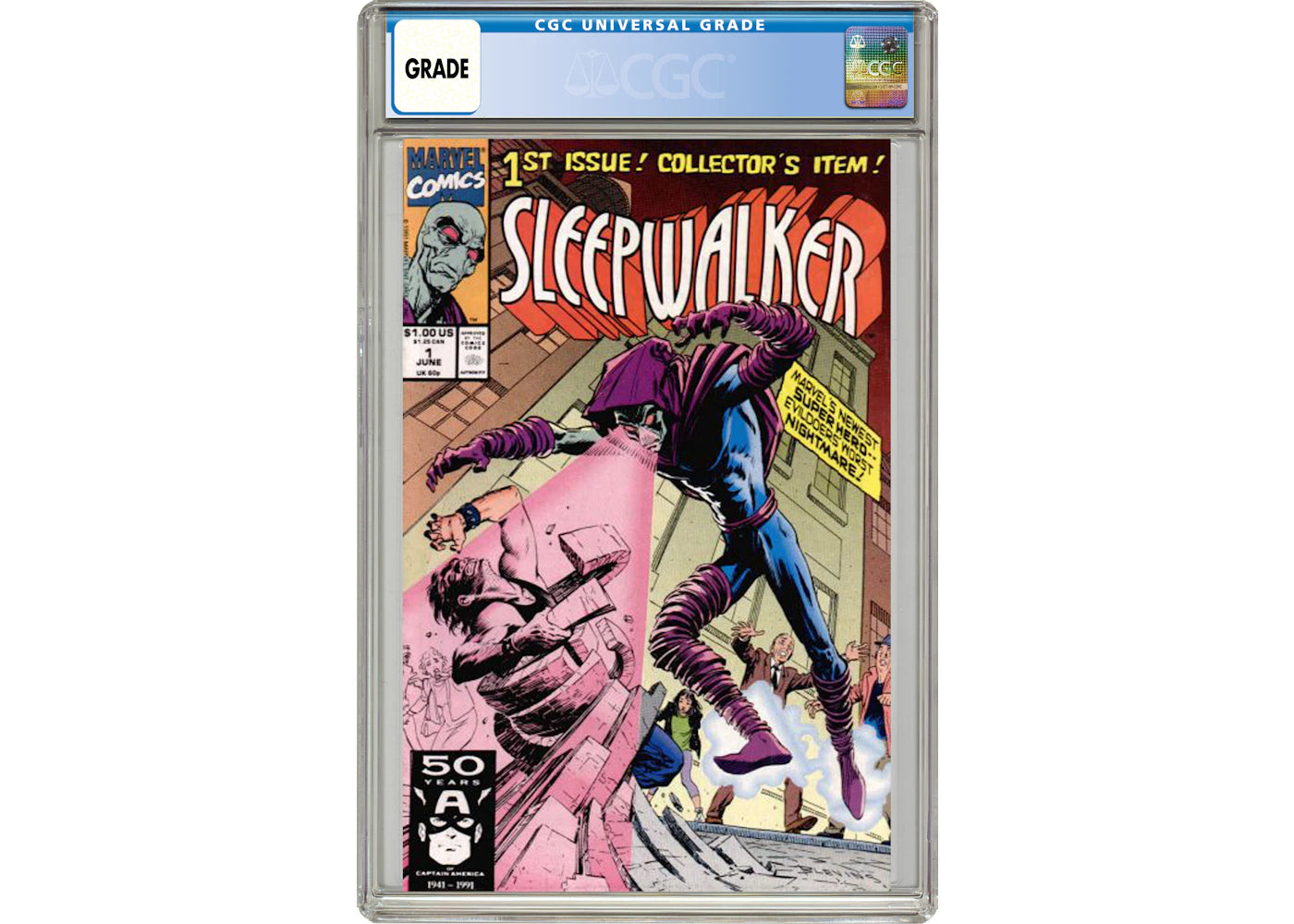 Marvel Sleepwalker (1991) #1 Comic Book CGC Graded