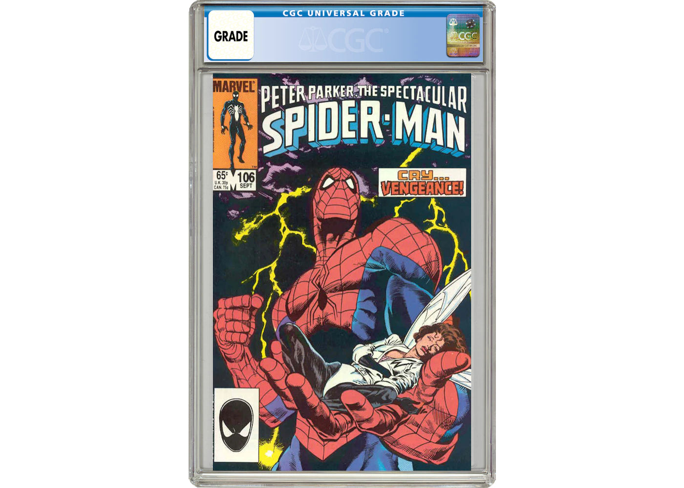 Marvel Spectacular Spider-Man (1976 1st Series) #106 Comic Book CGC Graded
