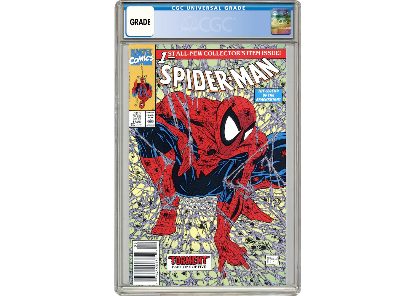 Marvel Spider-Man #1 Poly-Bagged Edition Comic Book CGC Graded
