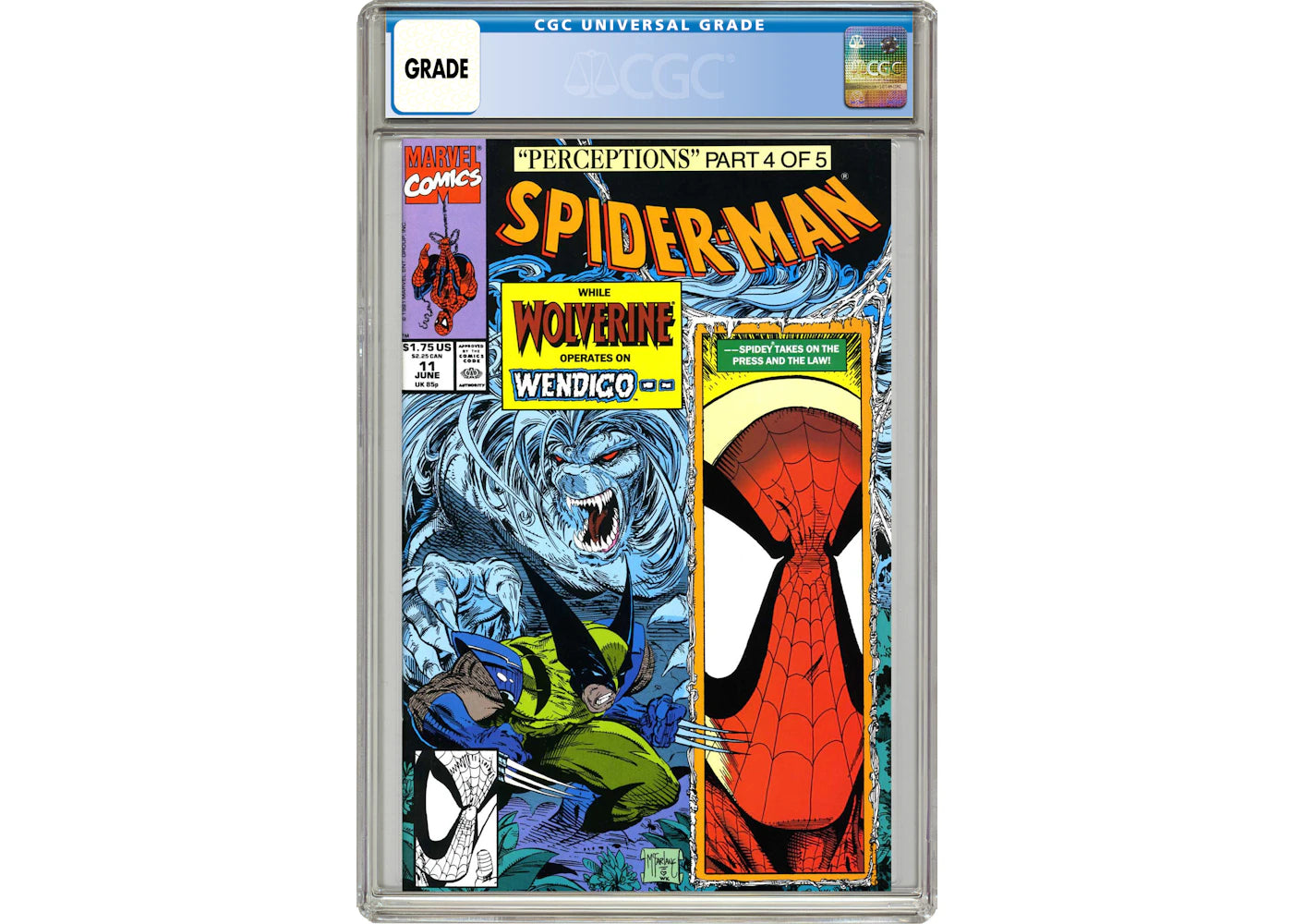 Marvel Spider-Man (1990) #11 Comic Book CGC Graded