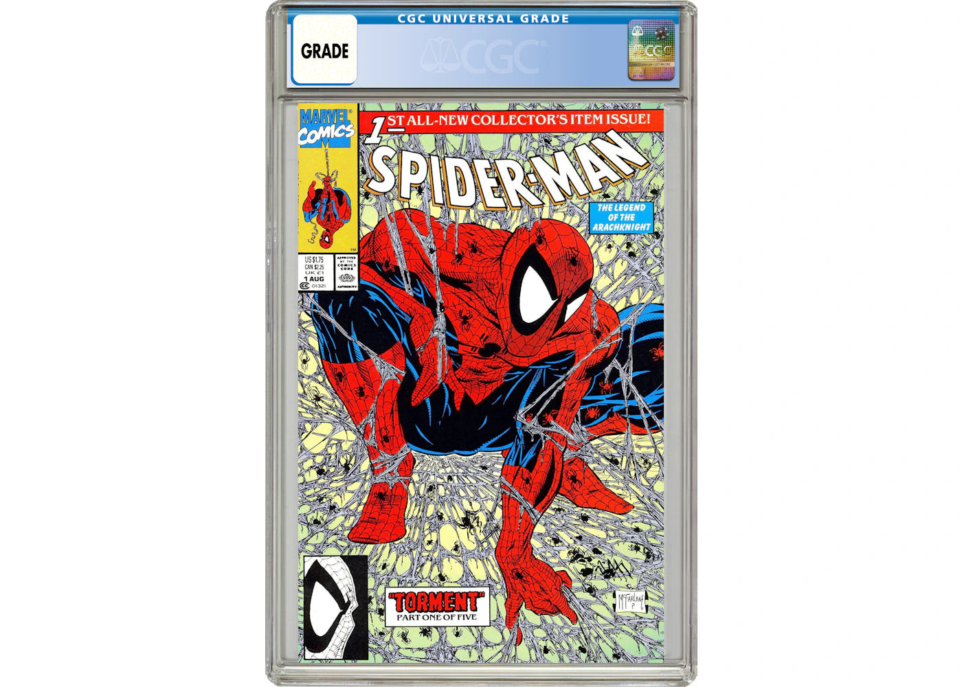 Marvel Spider-Man (1990) #1AU Comic Book CGC Graded