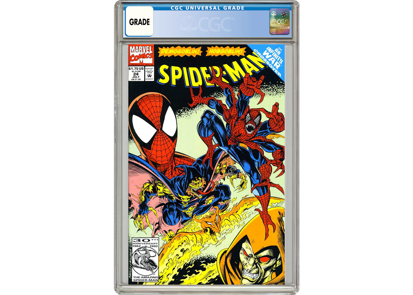 Marvel Spider-Man (1990) #24 Comic Book CGC Graded