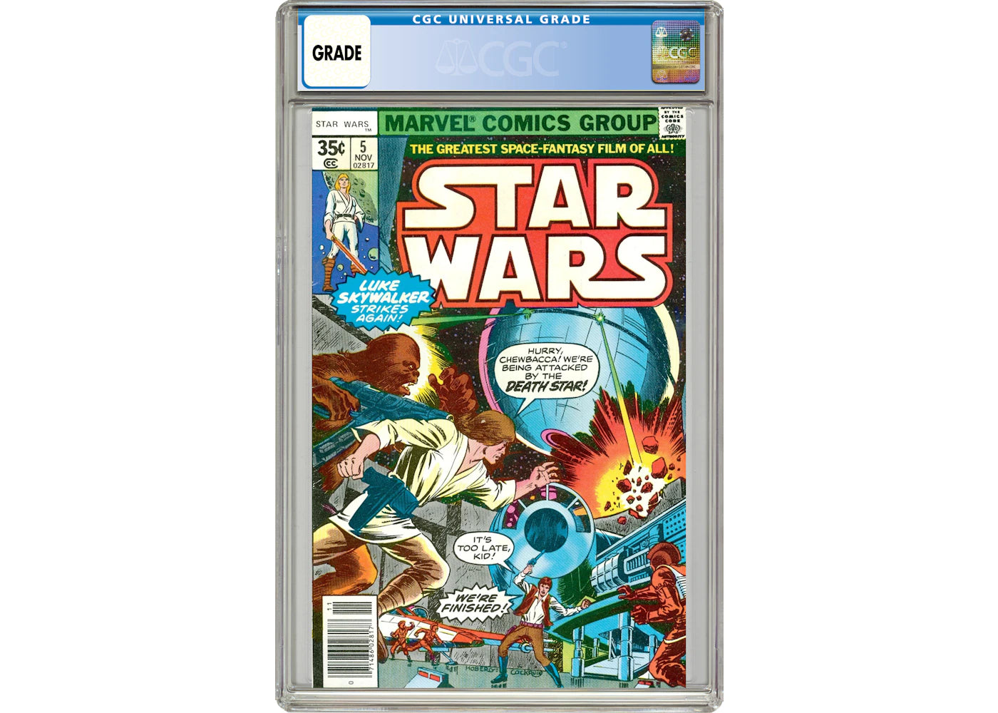 Marvel Star Wars #5 Comic Book CGC Graded