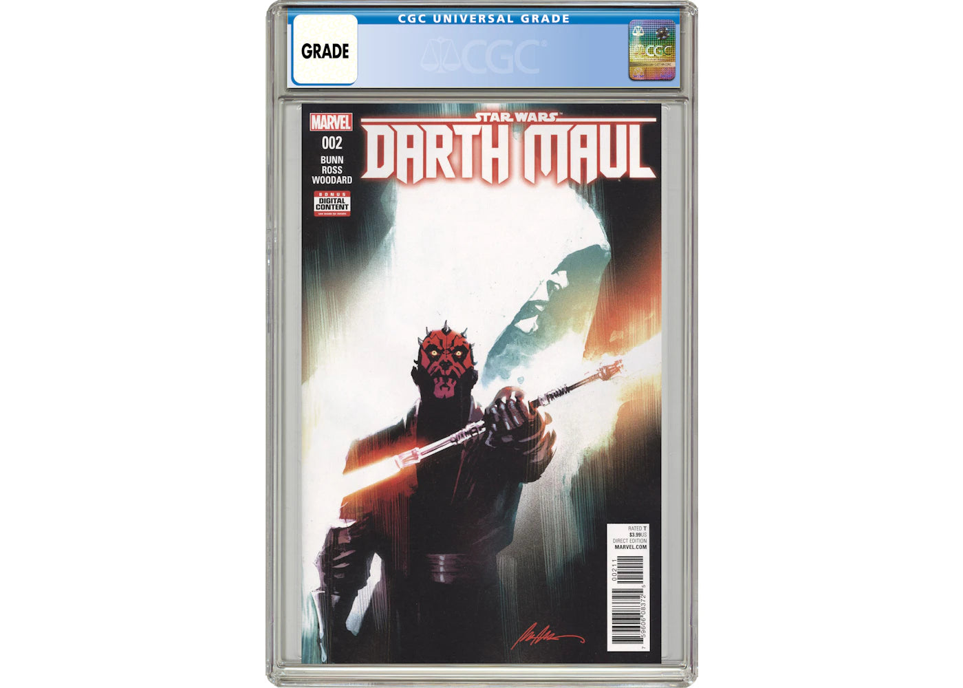 Marvel Star Wars Darth Maul (2017 Marvel) #2A Comic Book CGC Graded
