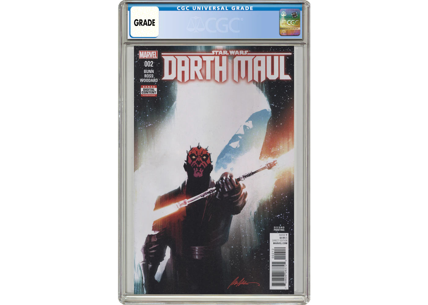 Marvel Star Wars Darth Maul (2017 Marvel) #2D Comic Book CGC Graded
