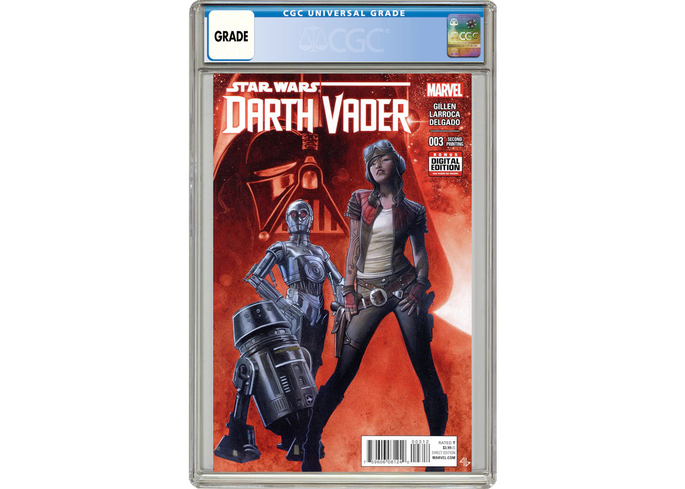 Marvel Star Wars Darth Vader (2015 Marvel) #3REP.2ND Comic Book CGC Graded