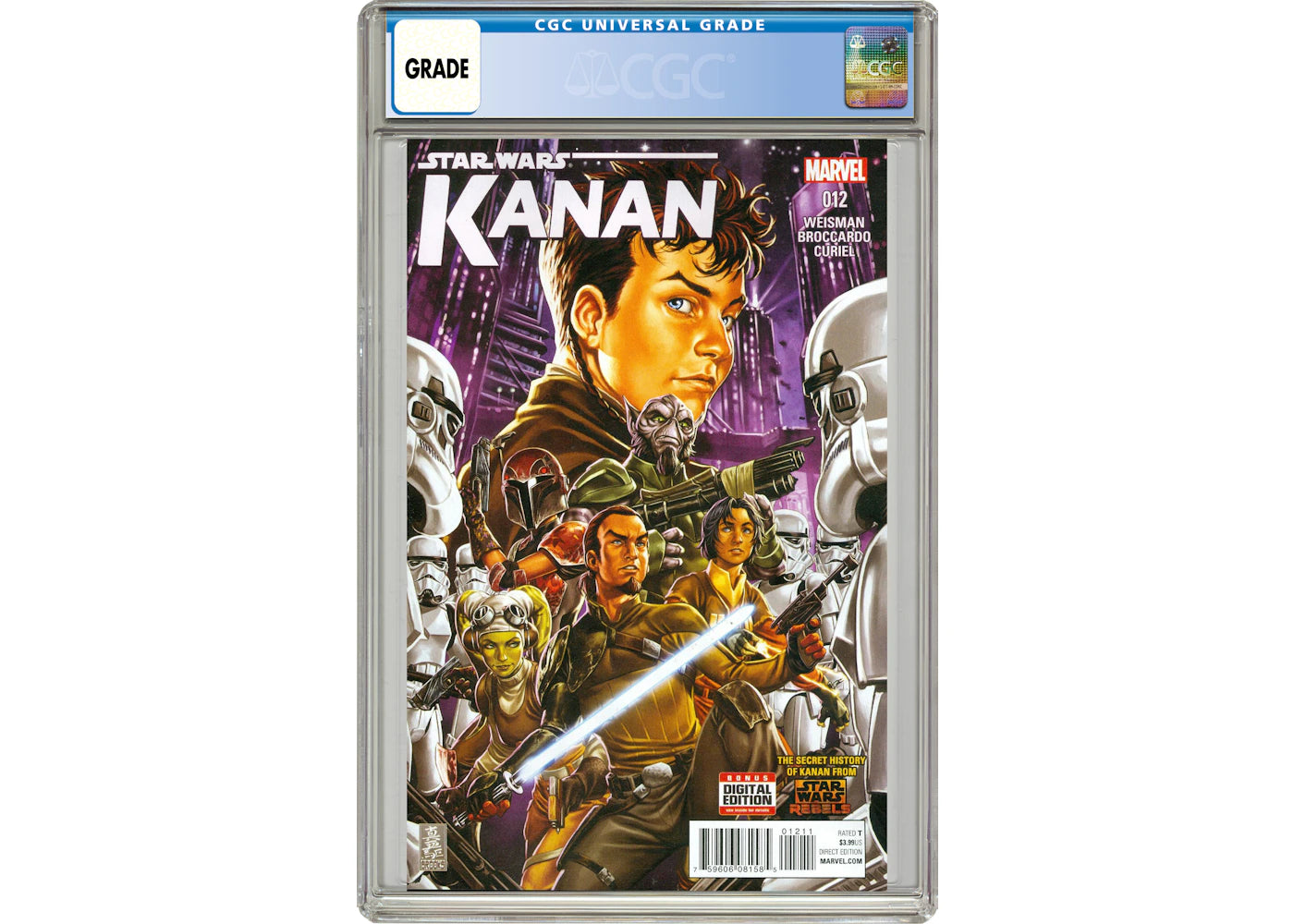 Marvel Star Wars Kanan (2015 Marvel) #12 Comic Book CGC Graded