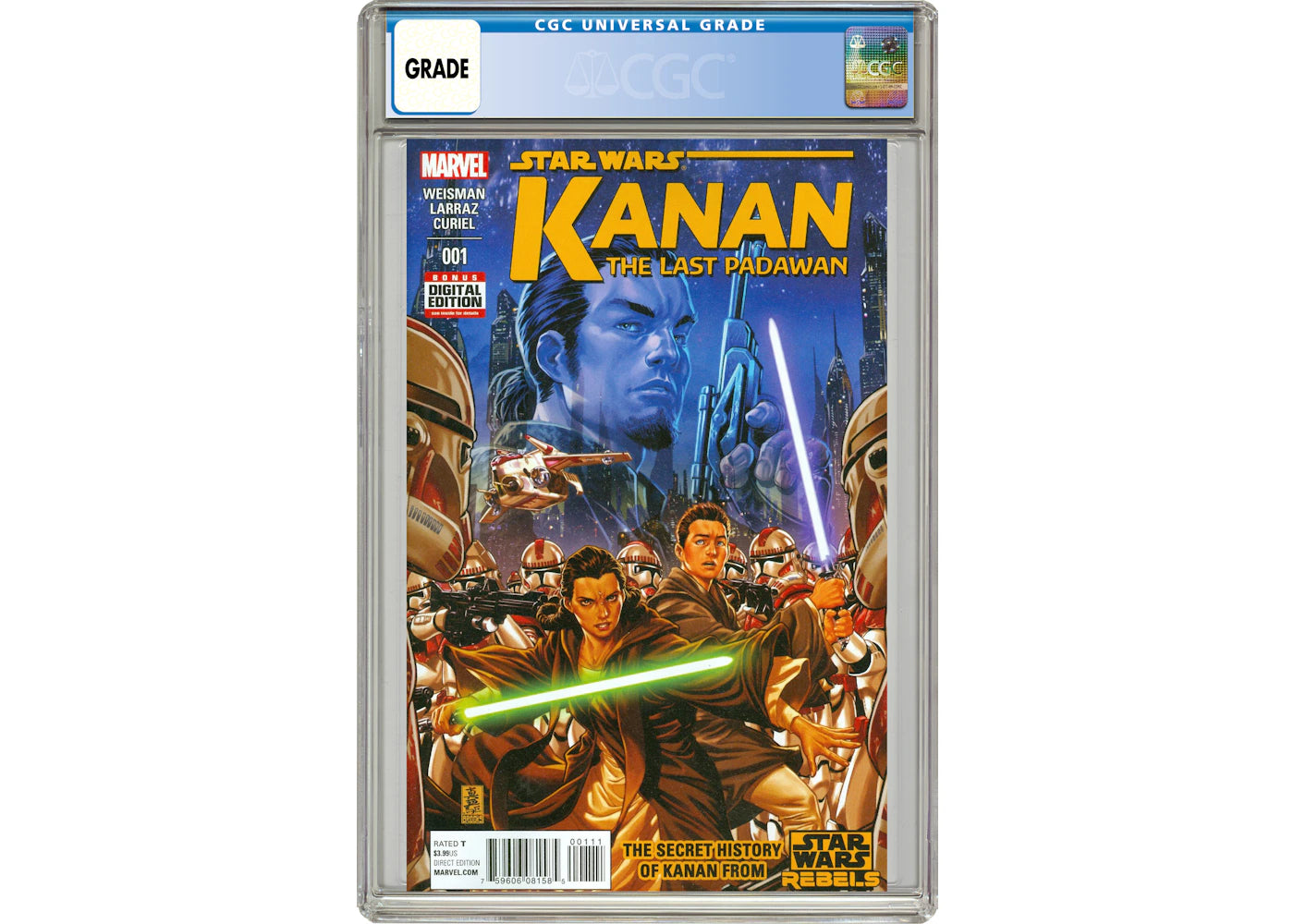 Marvel Star Wars Kanan (2015 Marvel) #1A Comic Book CGC Graded