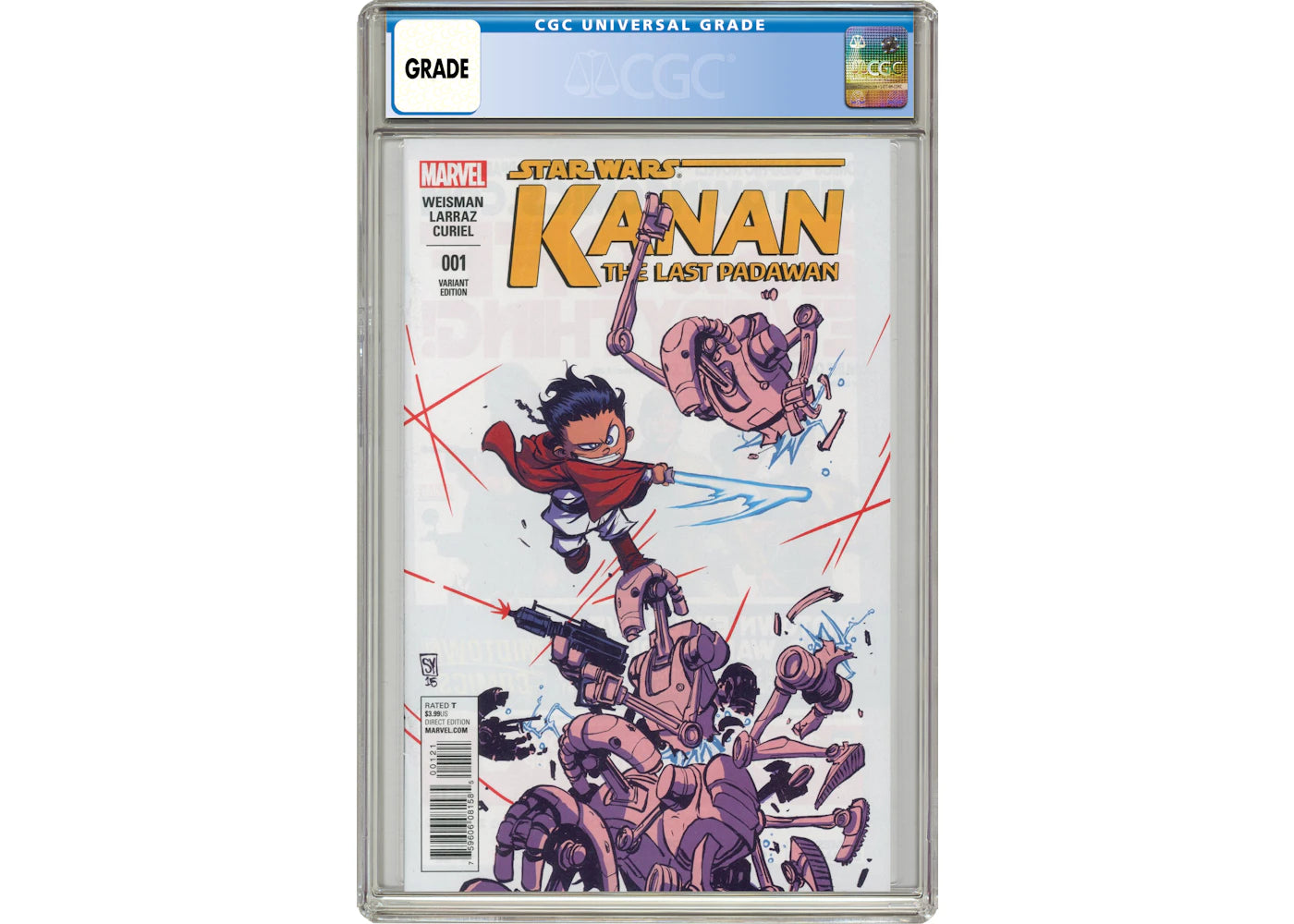 Marvel Star Wars Kanan (2015 Marvel) #1E Comic Book CGC Graded