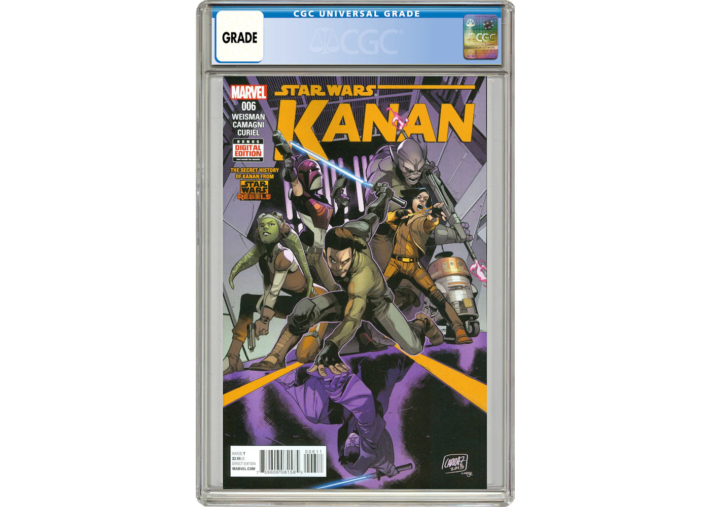 Marvel Star Wars Kanan (2015 Marvel) #6 Comic Book CGC Graded