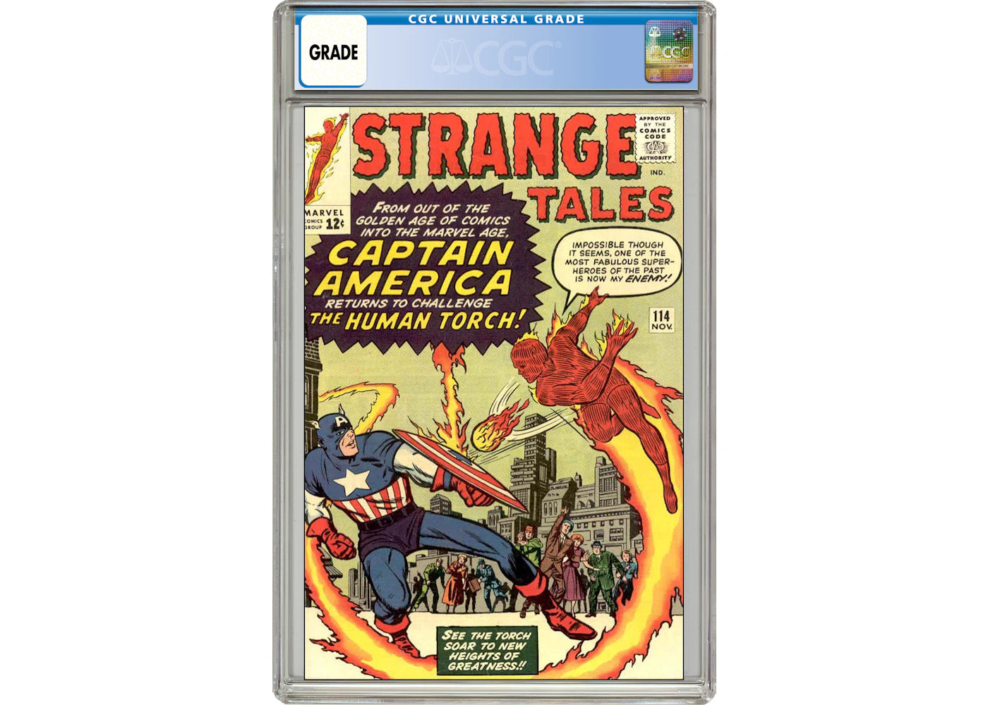 Marvel Strange Tales #114 (Captain America Key Issue) Comic Book CGC Graded