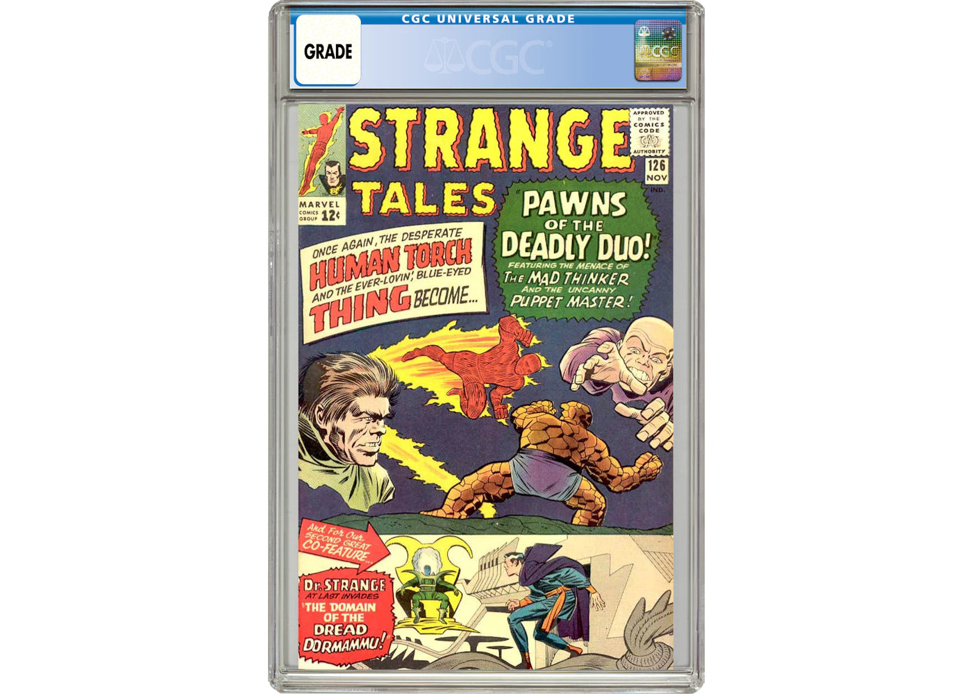 Marvel Strange Tales #126 (1st App. of Clea, Dormammu) Comic Book CGC Graded