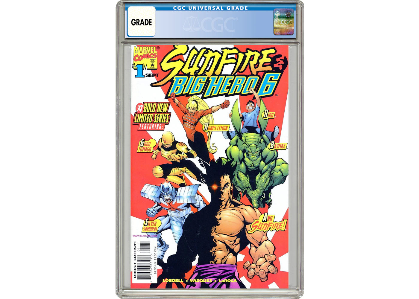 Marvel Sunfire and Big Hero Six (1998) #1 Comic Book CGC Graded