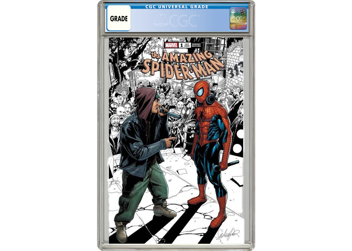 Marvel The Amazing Spider-Man (2022) #1 Eminem Spotlight Variant Comic Book CGC Graded