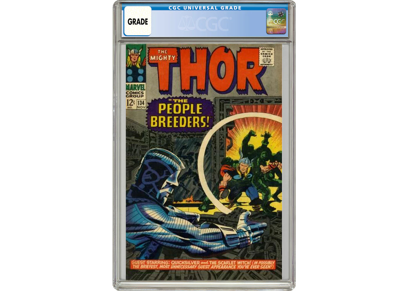Marvel Thor #134 (1st App. of High Evolutionary) Comic Book CGC Graded