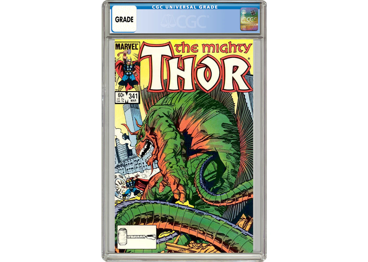 Marvel Thor (1962 Marvel 1st Series Journey Into Mystery) #341 Comic Book CGC Graded