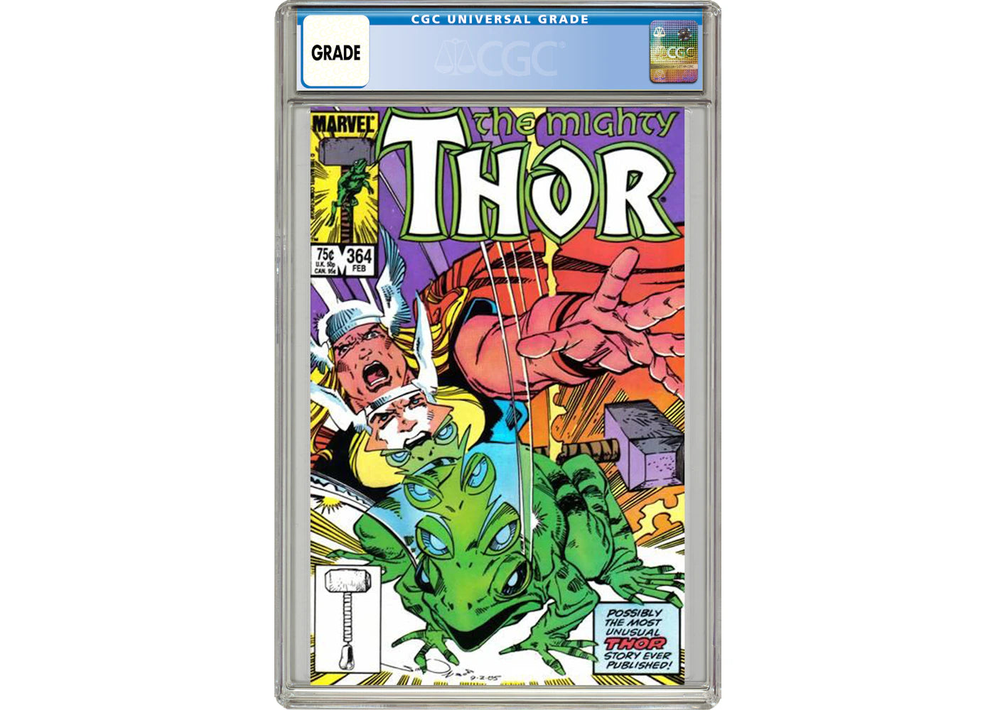 Marvel Thor (1962 Marvel 1st Series Journey Into Mystery) #364 Comic Book CGC Graded