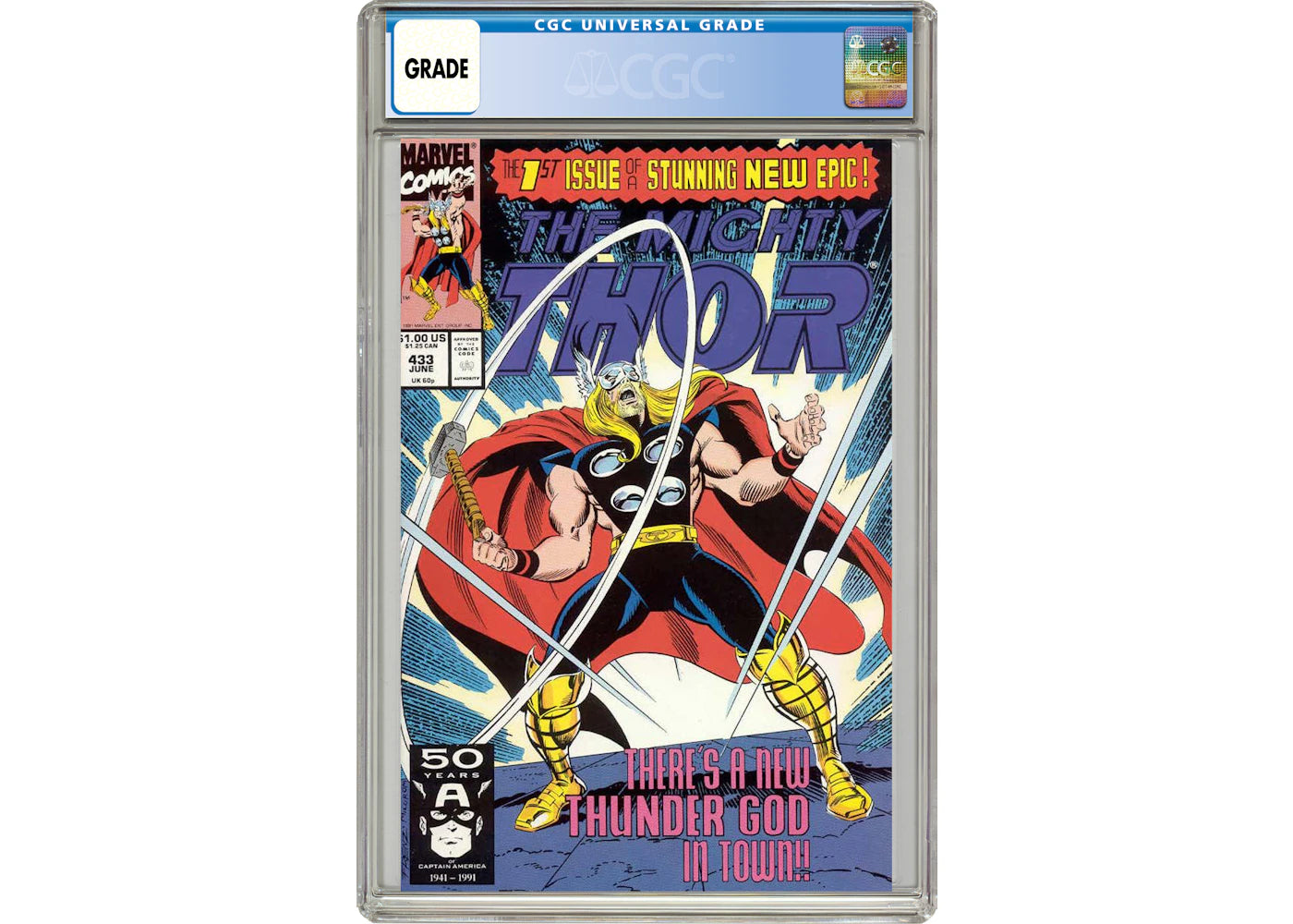 Marvel Thor (1962 Marvel 1st Series Journey Into Mystery) #433 Comic Book CGC Graded