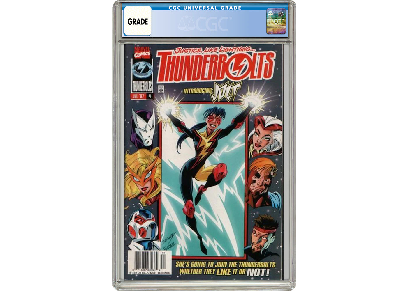 Marvel Thunderbolts (1997 Marvel) #4 Comic Book CGC Graded
