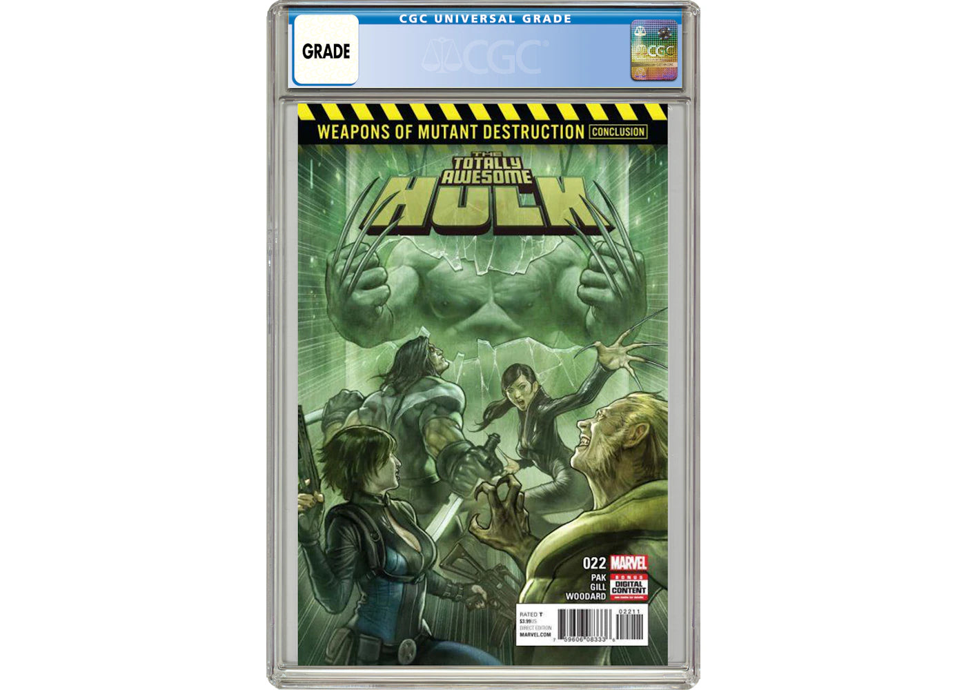Marvel Totally Awesome Hulk #22 Comic Book CGC Graded