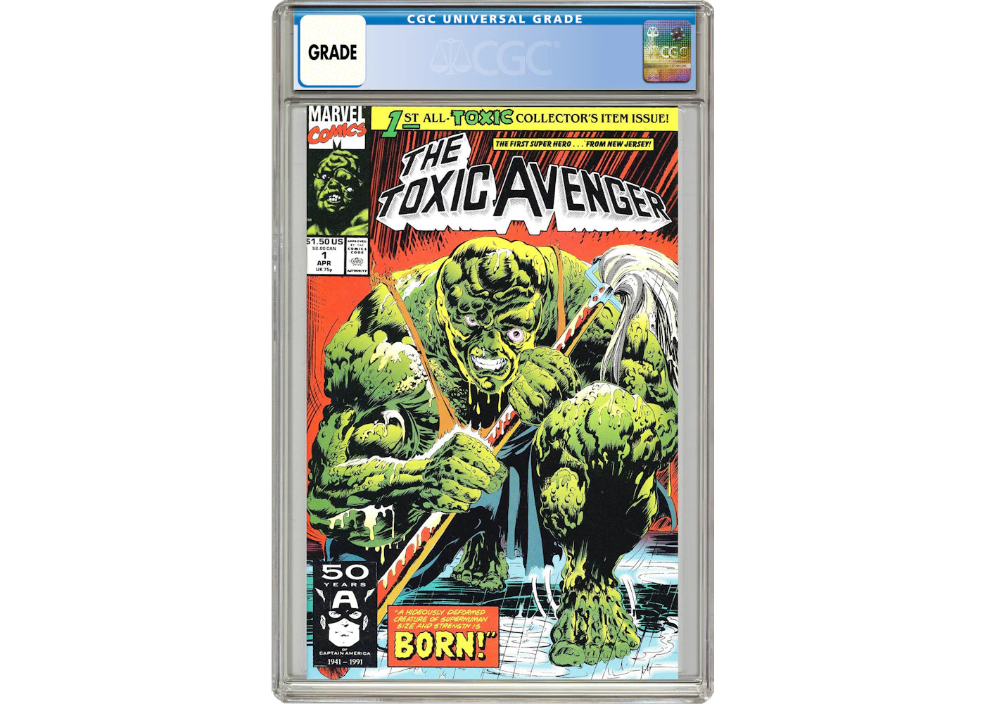 Marvel Toxic Avenger (1991) #1 Comic Book CGC Graded