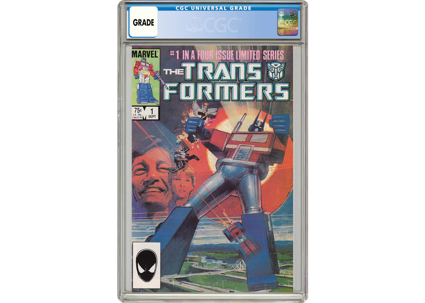 Marvel Transformers #1 Comic Book CGC Graded