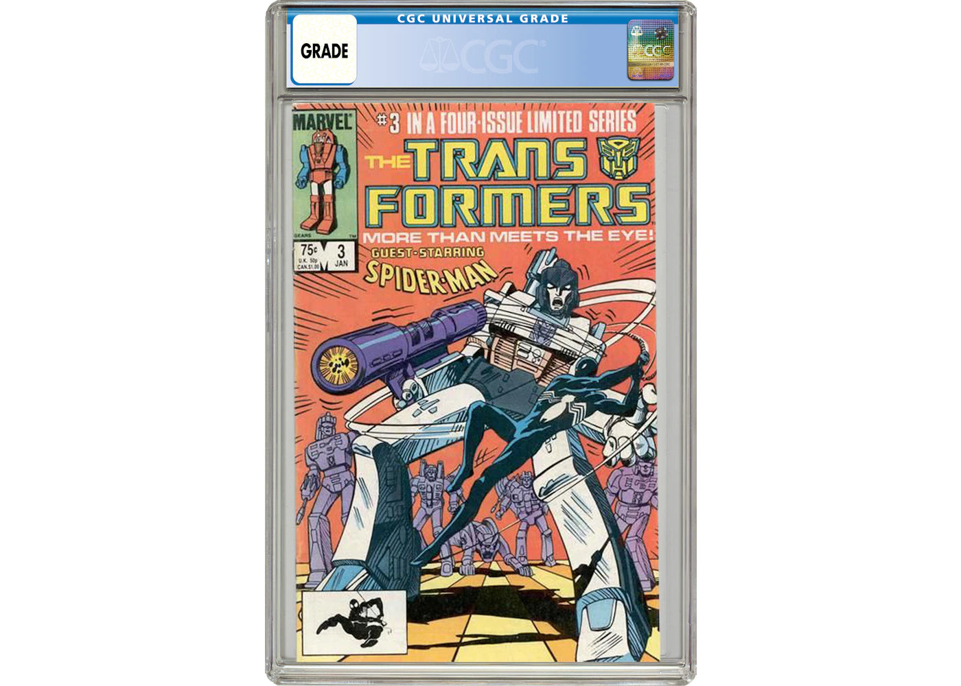 Marvel Transformers (1984 Marvel) #3 Comic Book CGC Graded