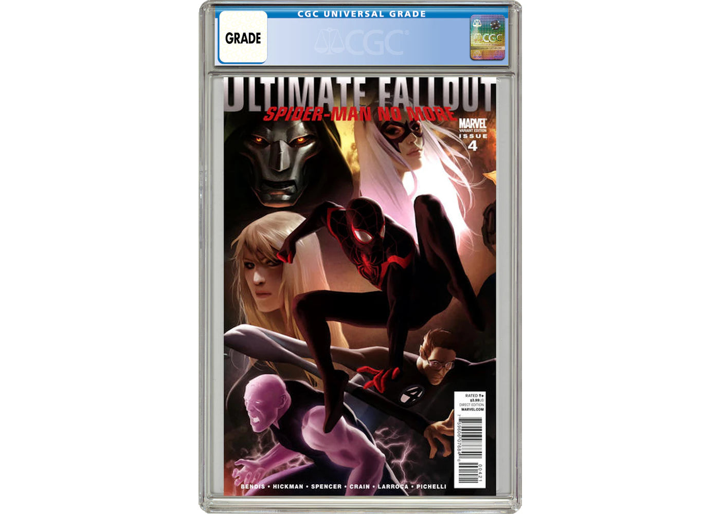 Marvel Ultimate Fallout #4 Variant Edition (1st App. Miles Morales) Comic Book CGC Graded