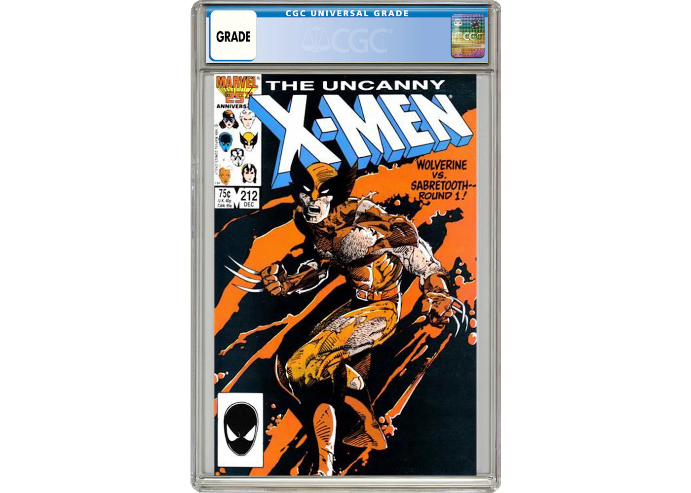 Marvel Uncanny X-Men (1963 1st Series) #212 Comic Book CGC Graded