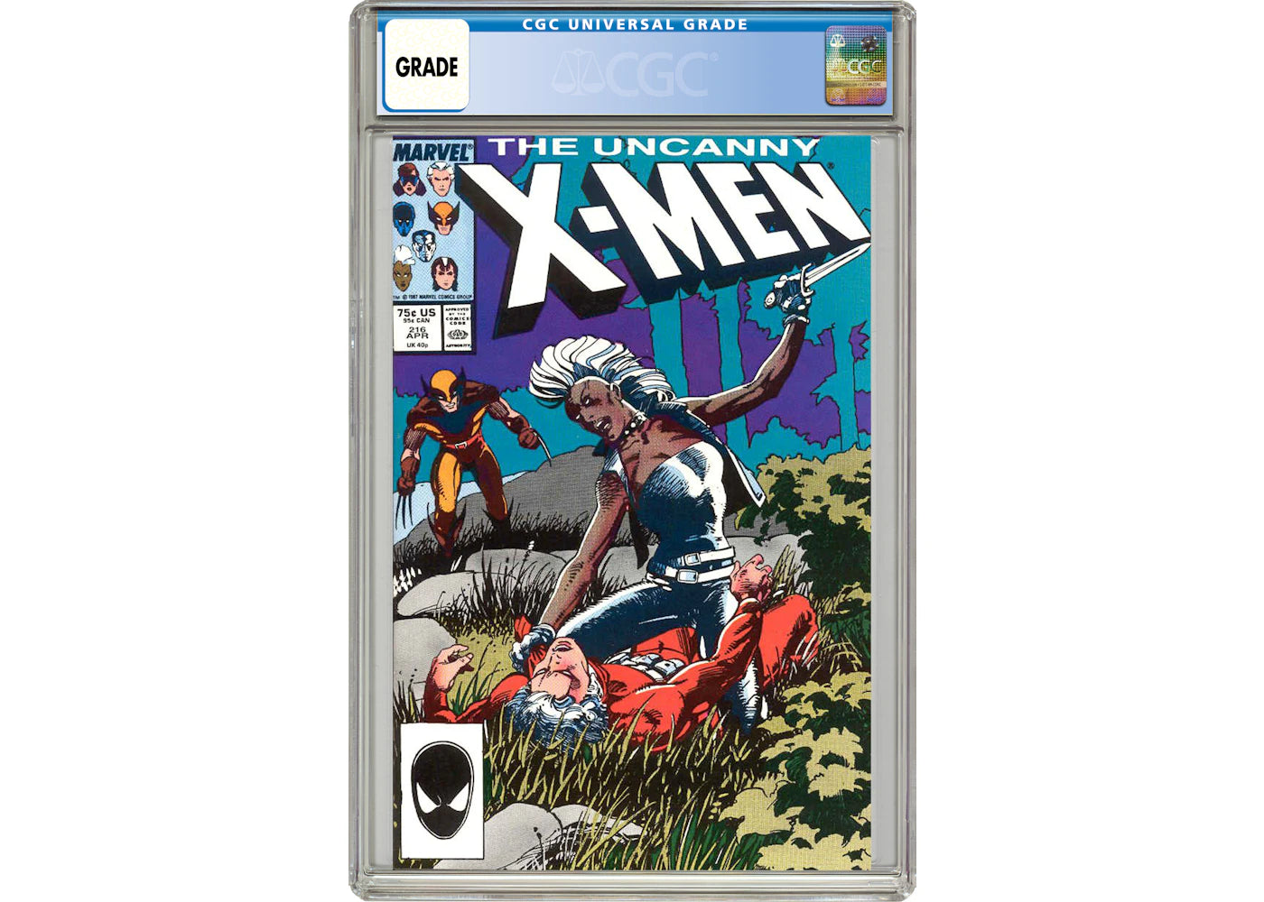 Marvel Uncanny X-Men (1963 1st Series) #216 Comic Book CGC Graded