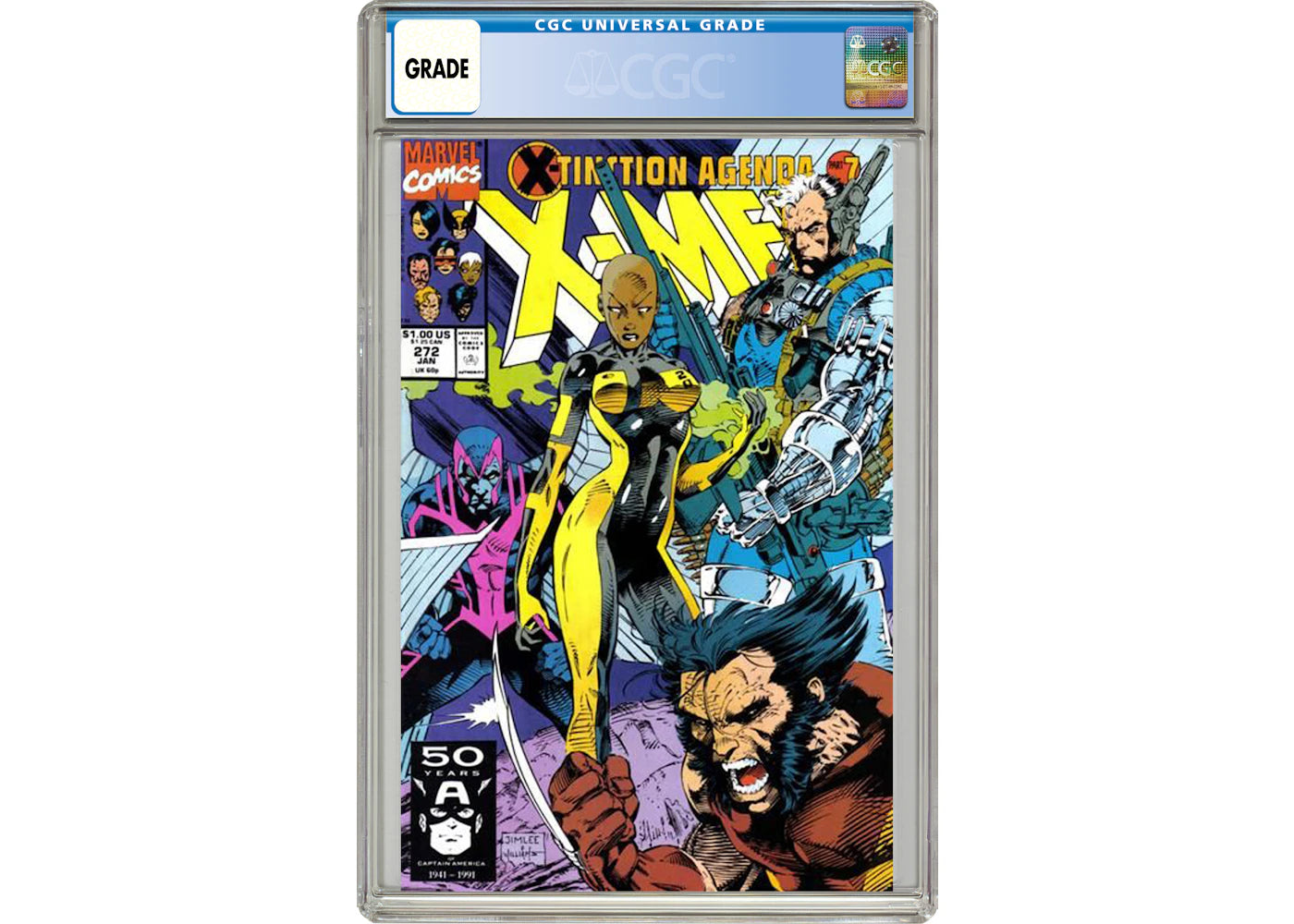 Marvel Uncanny X-Men (1963 1st Series) #272 Comic Book CGC Graded