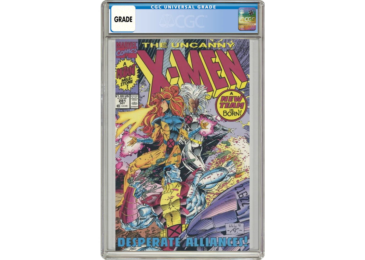 Marvel Uncanny X-Men (1963 1st Series) #281REP Comic Book CGC Graded