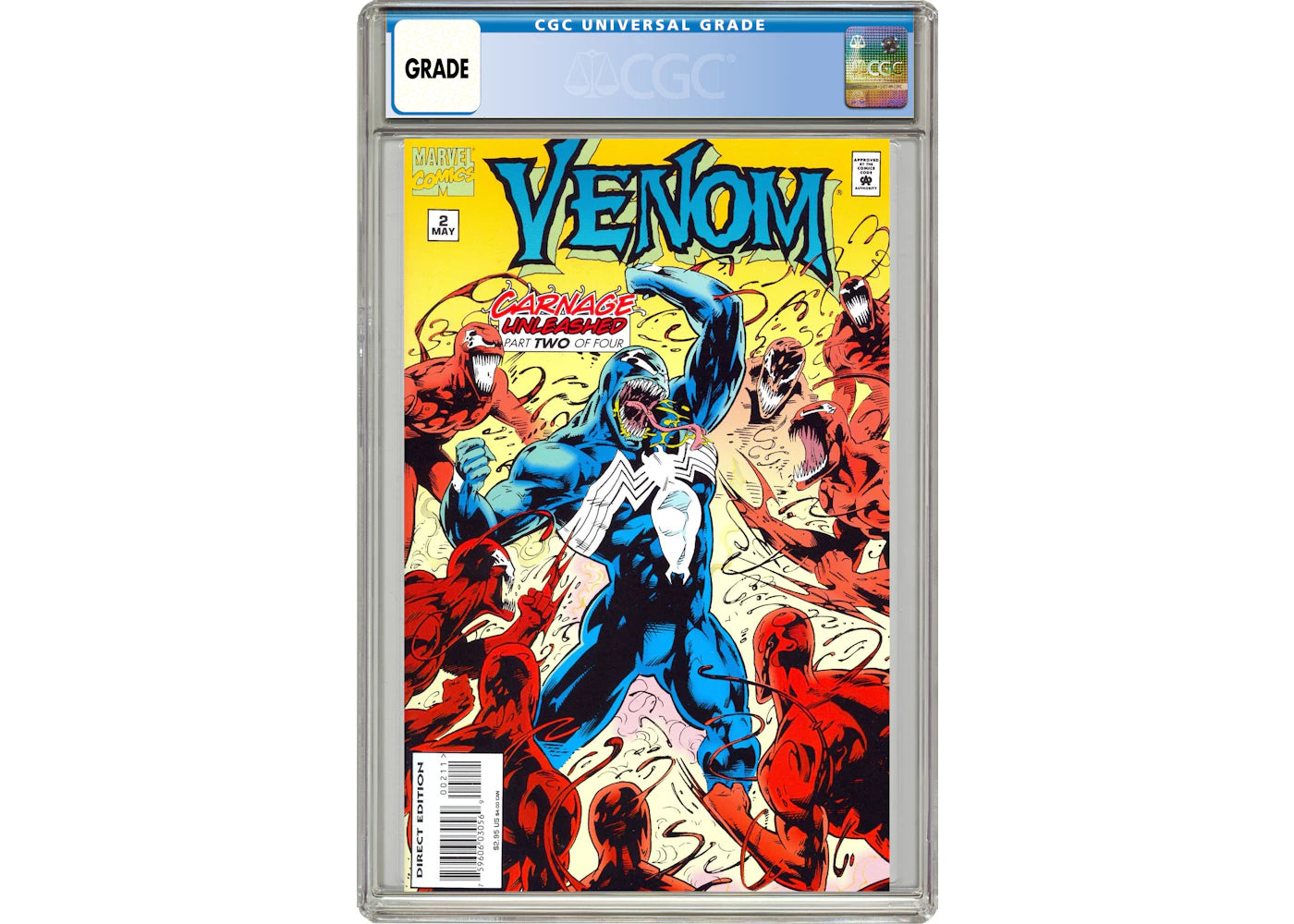 Marvel Venom Carnage Unleashed (1995) #2 Comic Book CGC Graded