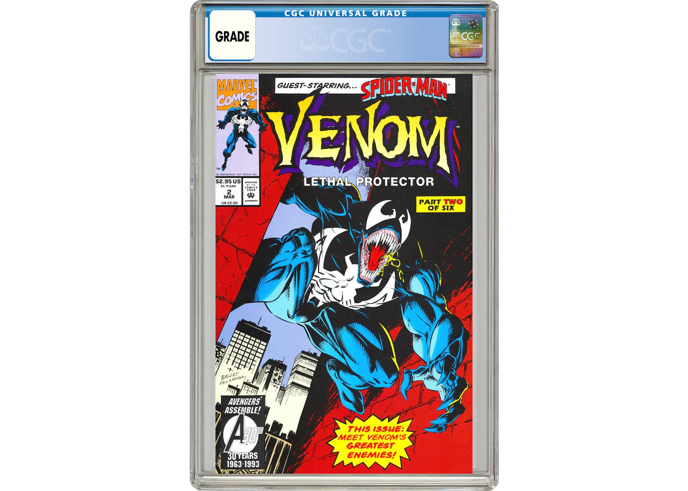 Marvel Venom Lethal Protector (1993) #2 Comic Book CGC Graded