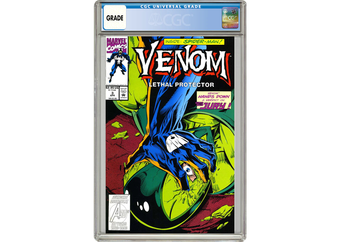 Marvel Venom Lethal Protector (1993) #3 Comic Book CGC Graded