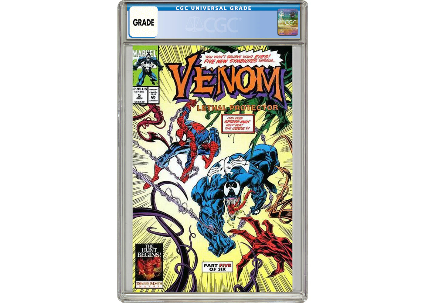 Marvel Venom Lethal Protector #5 Comic Book CGC Graded
