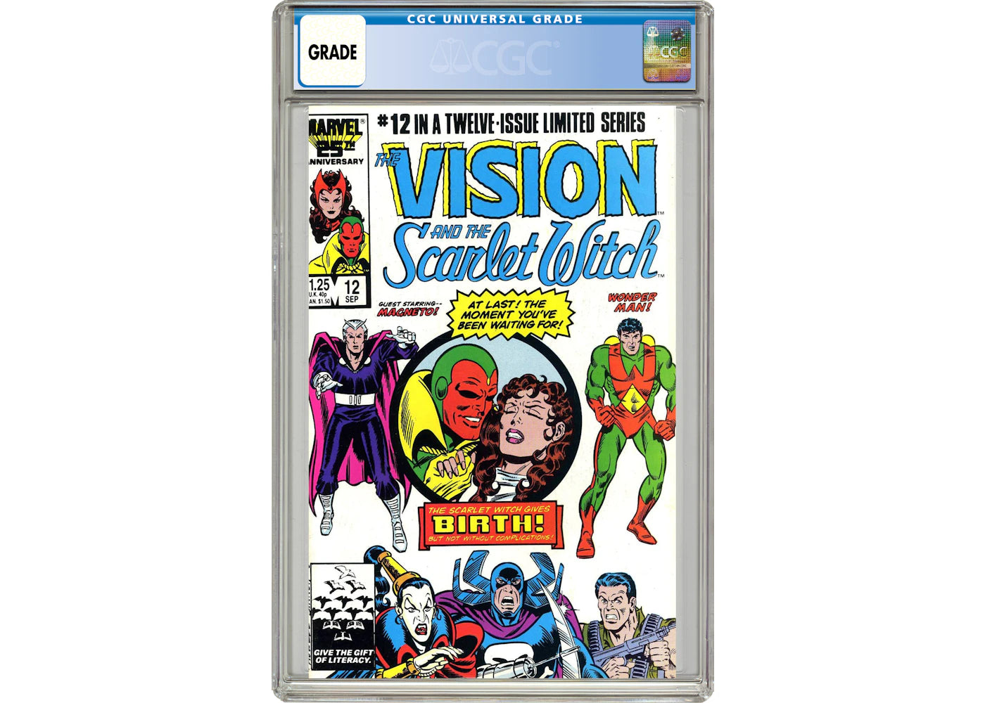 Marvel Vision and the Scarlet Witch (1985 2nd Series) #12 Comic Book CGC Graded