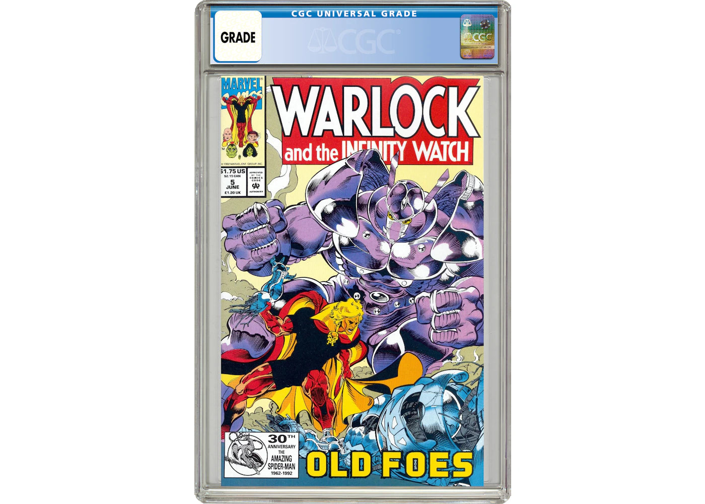 Marvel Warlock and the Infinity Watch (1992) #5 Comic Book CGC Graded
